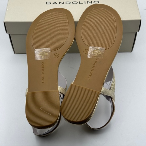 Bandolino Kayte2 Gold Rhinestone Sandals Size 9.5M - Picture 5 of 8